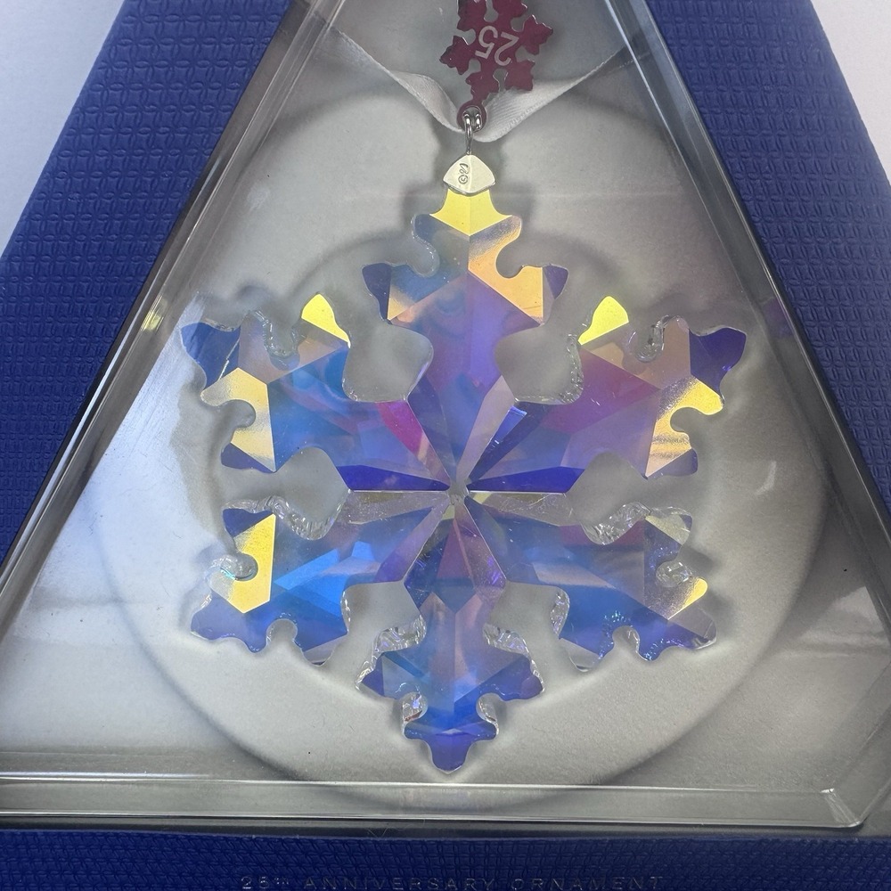Swarovski 25th Anniversary XL Iridescent Ornament from 2016 #5258537 New in Box